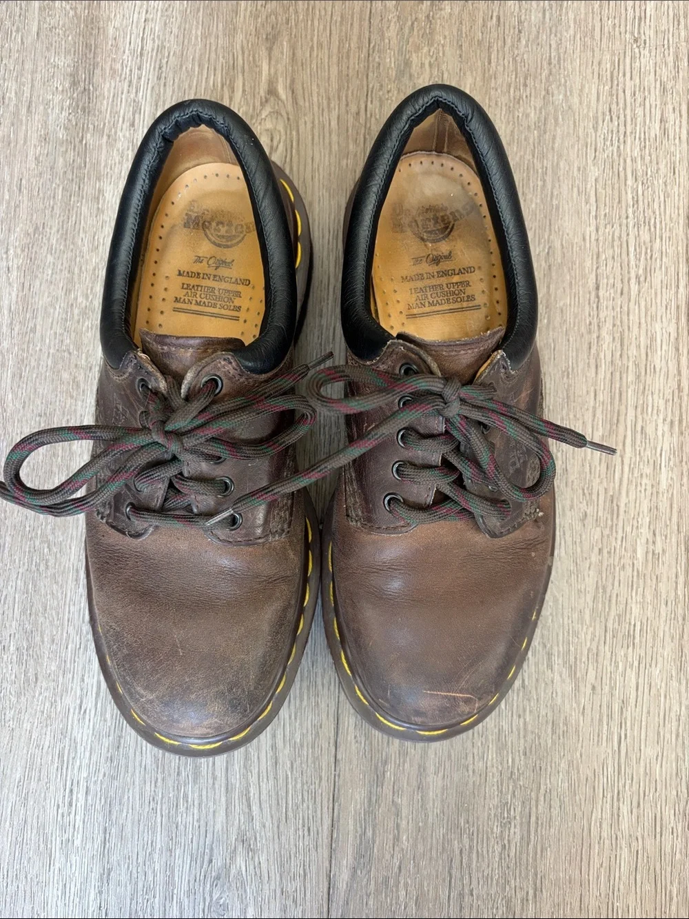 Original AirWair Dr. Martens Crazy Horse Brown Leather Lace-Up Shoe 8053